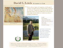 Tablet Screenshot of davidlewisattorney.com